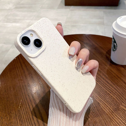 Estuche de trigo para iPhone 16 Pro 11 13 de color sólido de primera calidad con interior de TPU a prueba de golpes 