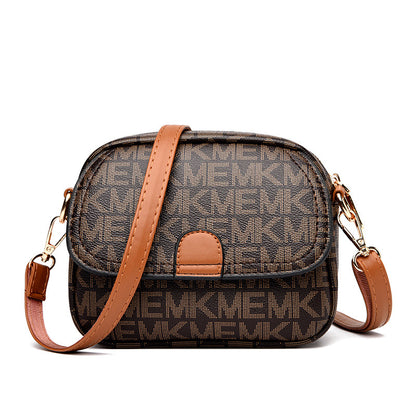 Printed small square bag messenger bag