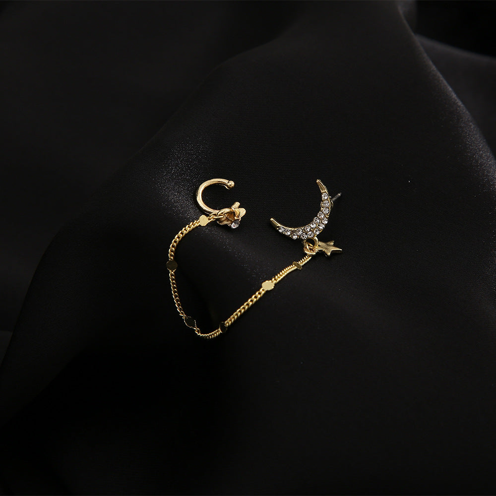 Star & Moon Ear Bone Clip