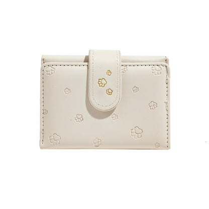 Wallet female short print cartoon