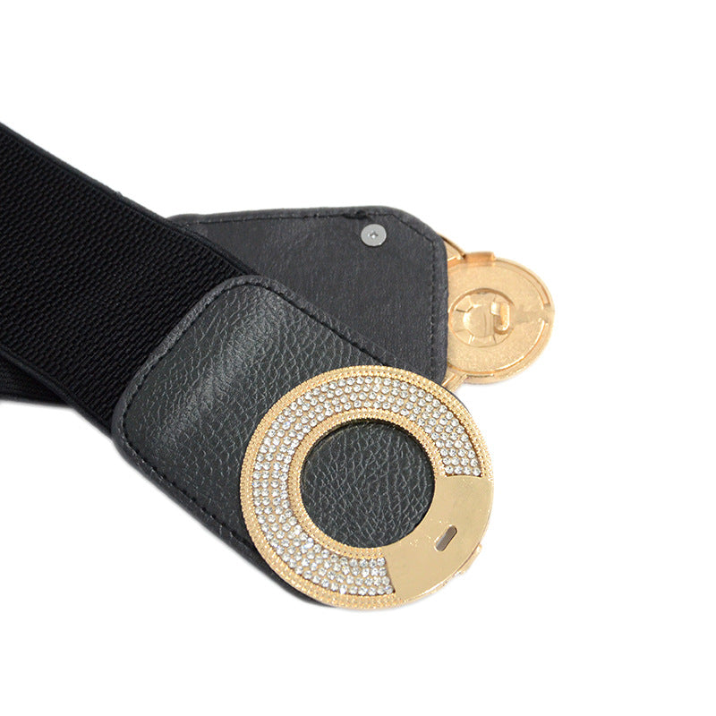 Belt Casual Decoration Metal Rhinestones