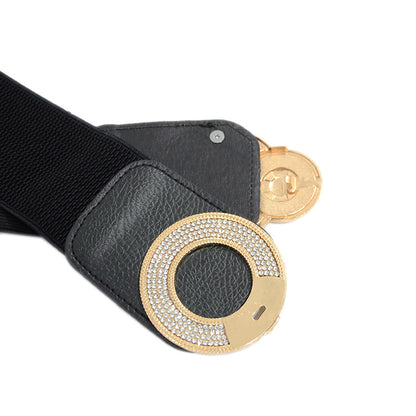 Belt Casual Decoration Metal Rhinestones