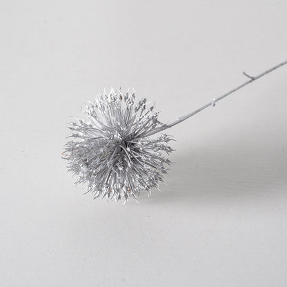 Silver flower arrangement artificial flowers