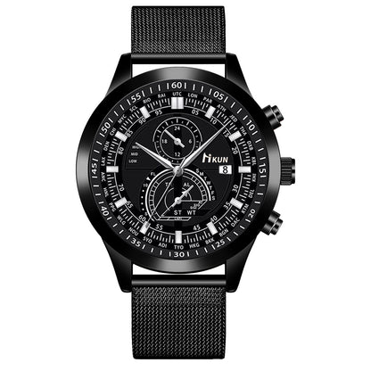 Sports versatile mesh belt quartz watch