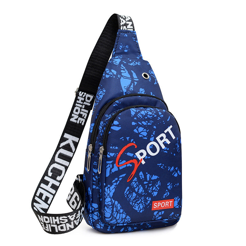 Color Chest bag Men's casual fanny pack