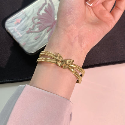 Butterfly Titanium Steel Bracelet