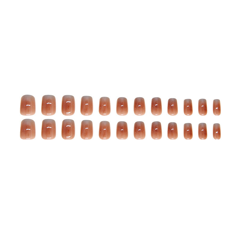 Short T Maillard Gradient Nail Stickers