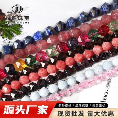 Crystal Diamond Cut Rhombus Beads Loose Beads