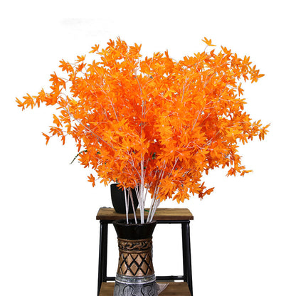 Background with decorative maple leaves