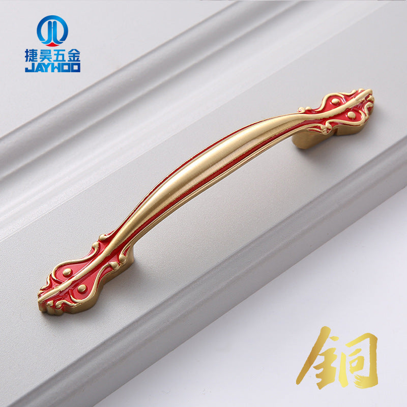 Chinese cabinet door handle brass new