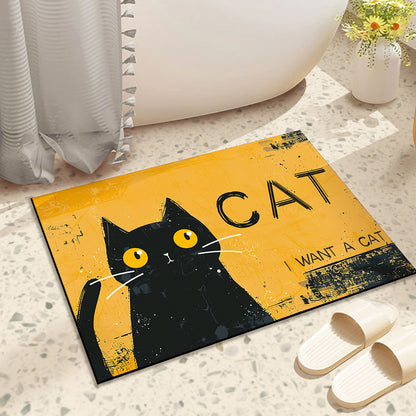 Cartoon diatomaceous earth bath mat