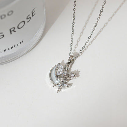 Fashion silver titanium steel necklace