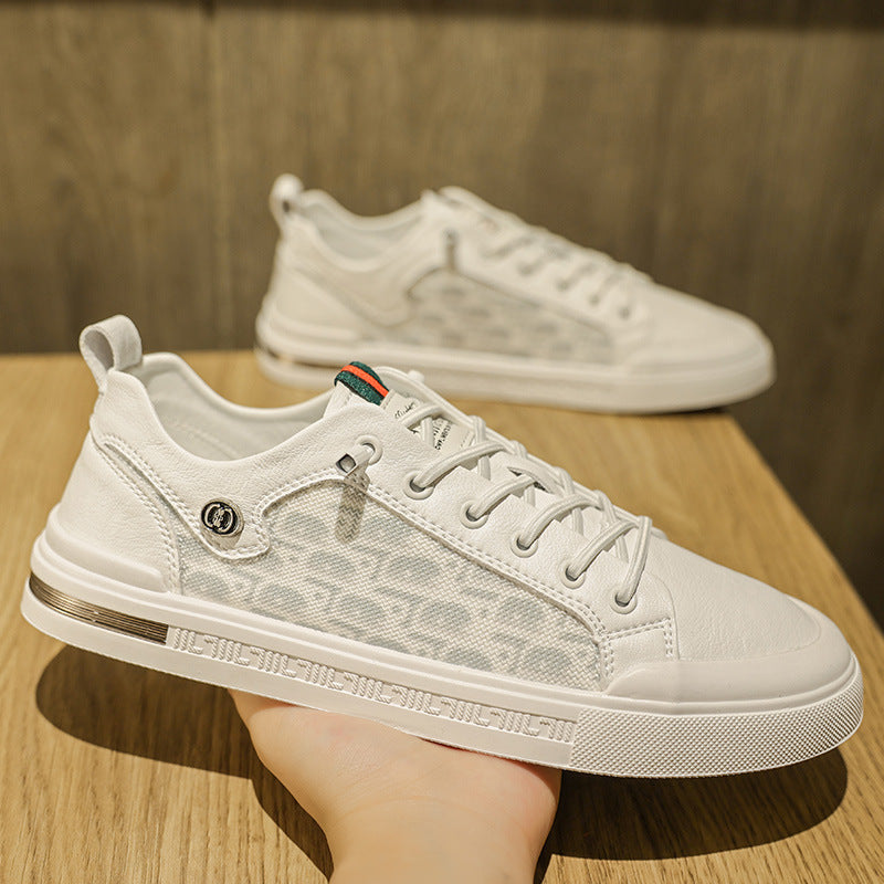 Fashionable Low-Top Lace-Up Casual Sneakers