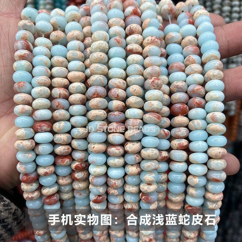 8 * 4Mm natural stone chalcedony abacus beads loose beads