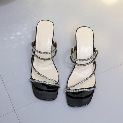 Spring and summer mid-heel san