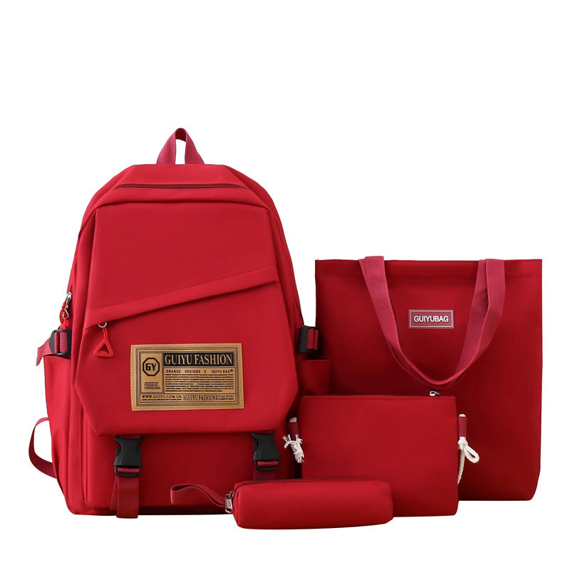 Mochila simple para estudiantes de gran capacidad. 