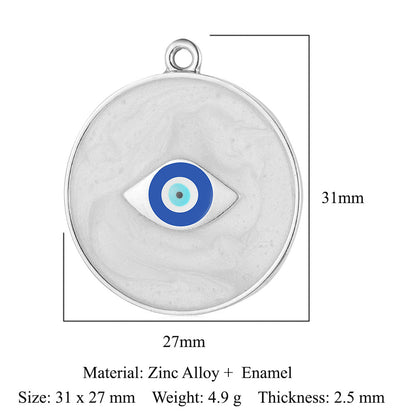 5 pcs/pack, eye cross alloy pendant.