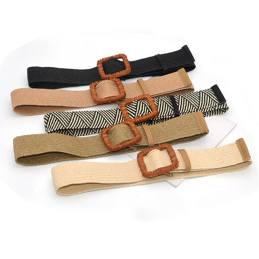 Fur braided belt ladies, new