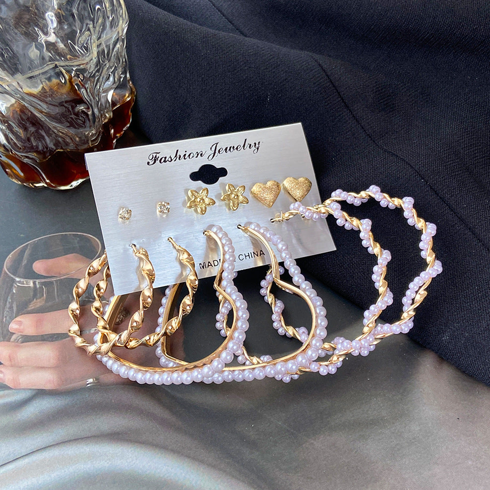 Heart Earrings 6-Piece Set