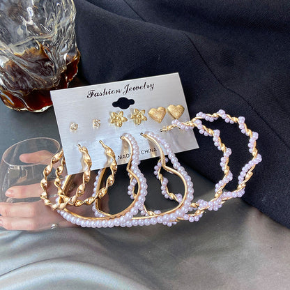 Heart Earrings 6-Piece Set