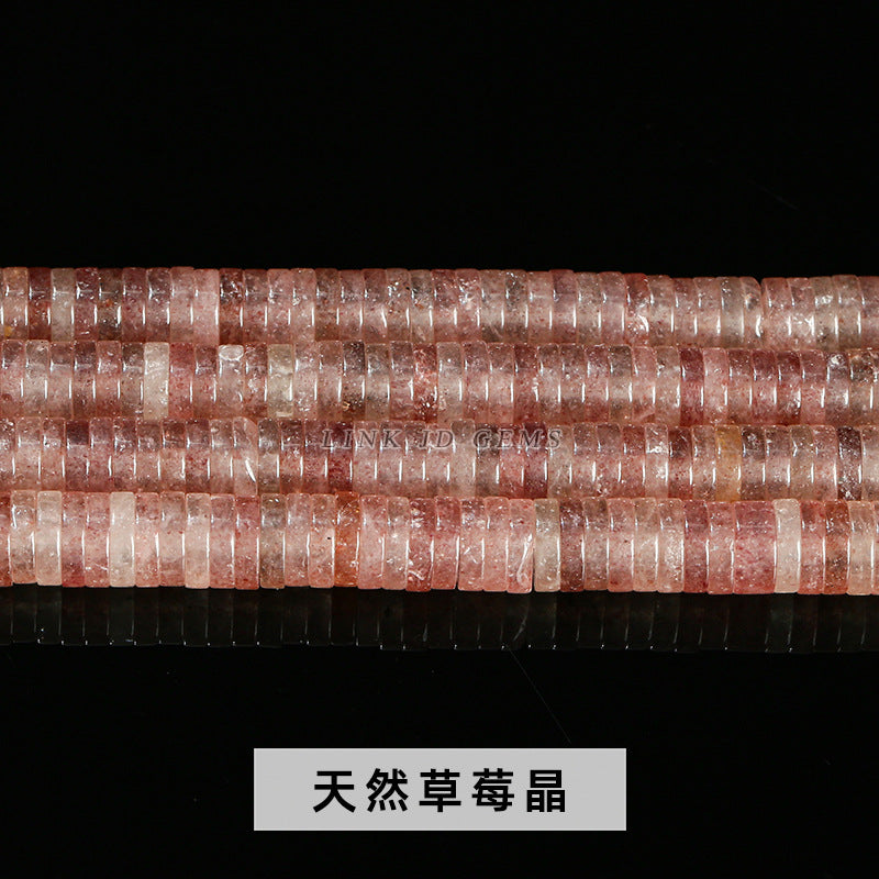 6 * 1 mm de cuentas sueltas espaciadoras en ángulo recto de piedra natural 