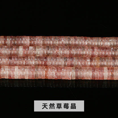 6 * 1 mm de cuentas sueltas espaciadoras en ángulo recto de piedra natural 