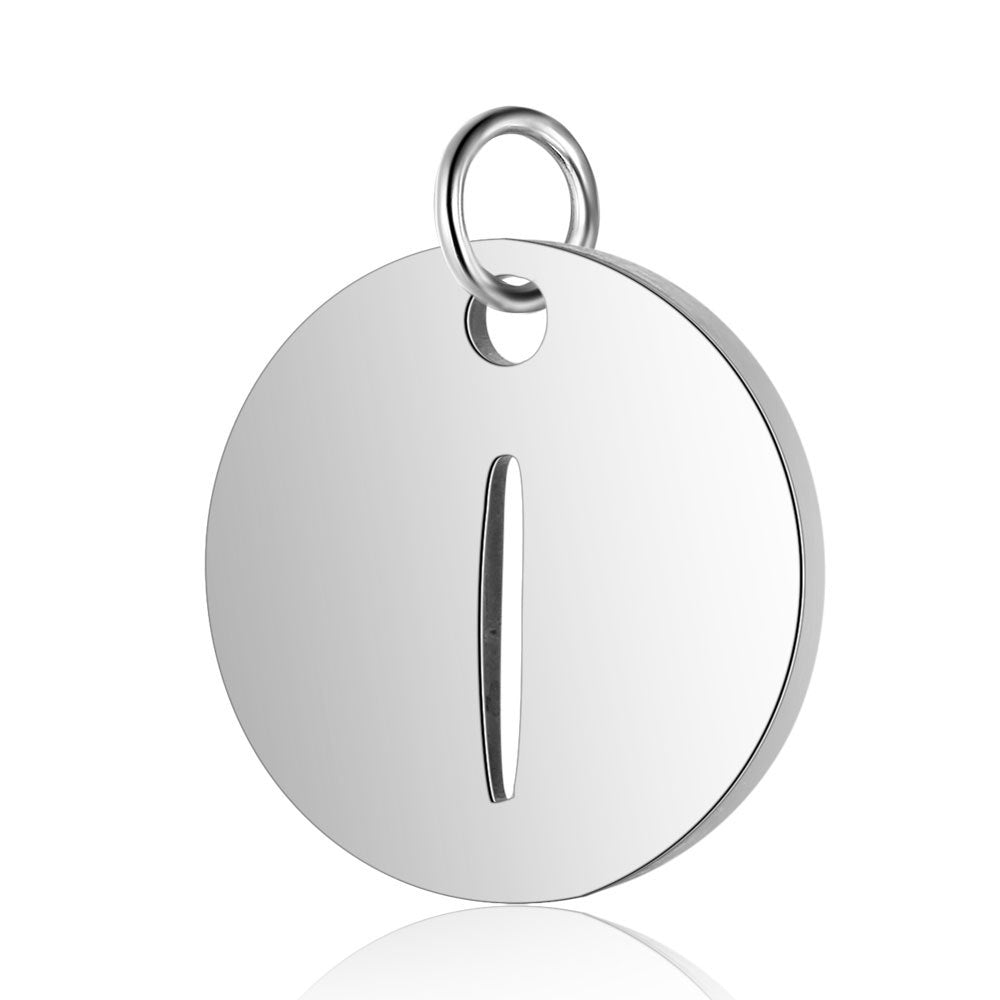 5 pcs/titanium-covered steel 26 English letter tags