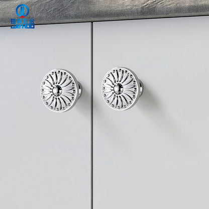 Chrome Bright Silver Brass Handle