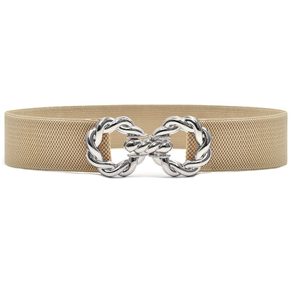 Elastic elastic women's belt