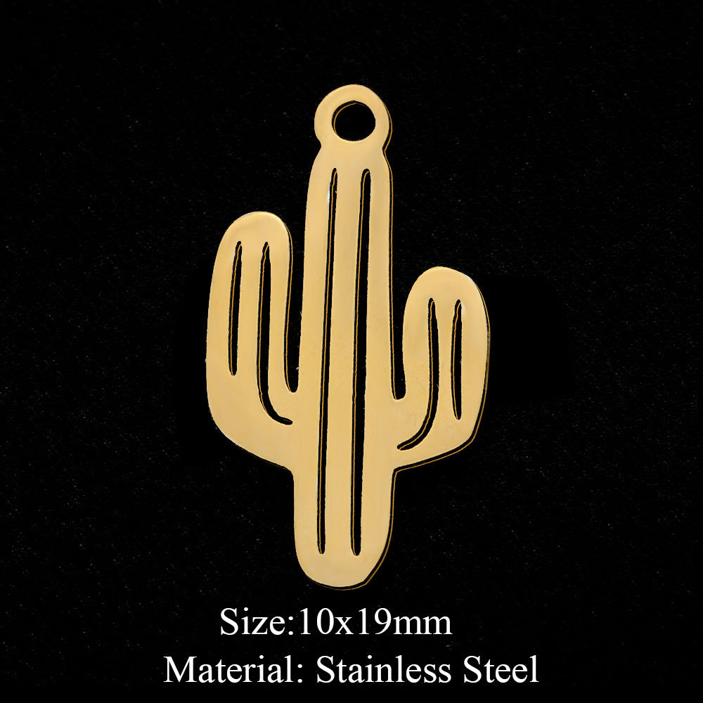 5 pcs/bag Fan-shaped flower geometric pendant