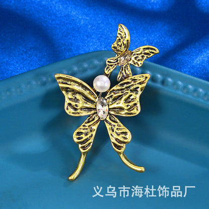 Double Butterfly Brooch