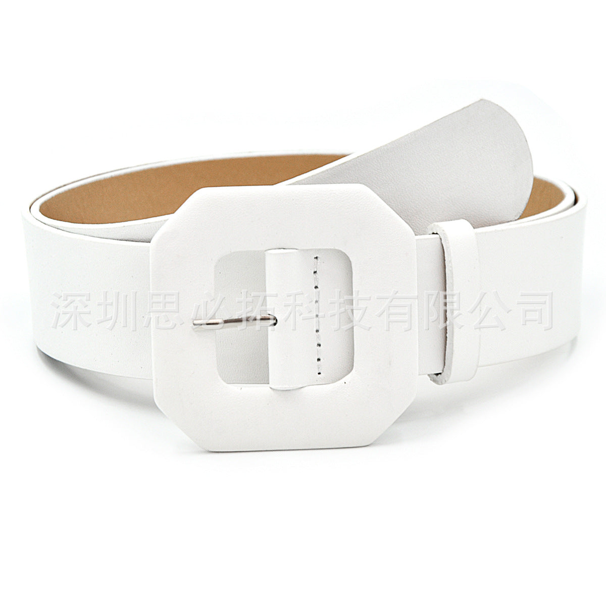 Simple belt black red