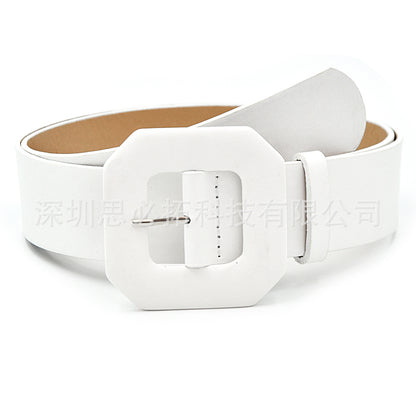 Simple belt black red