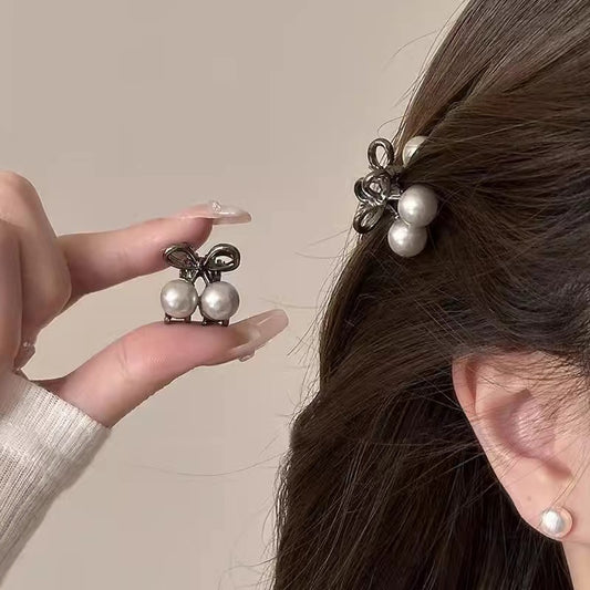 Metal Butterfly Small Grab Clip Broken Hair Pearl Hair Accessories