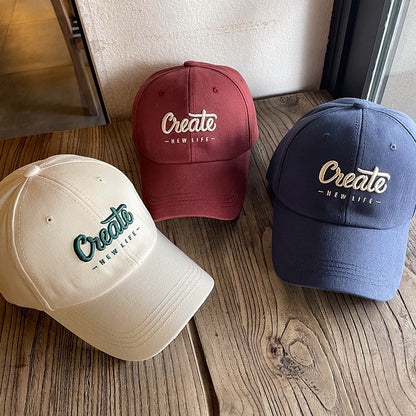 Gorra de béisbol dura de ala ancha y corona profunda 