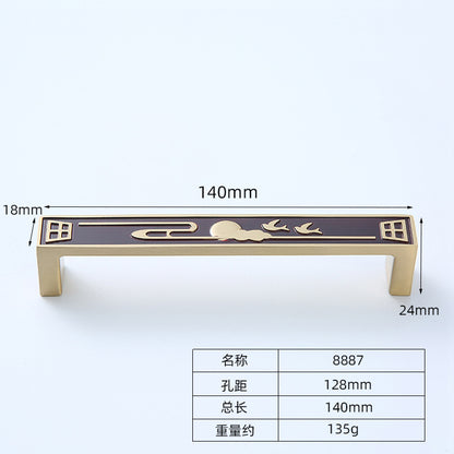 Chinese black copper handle