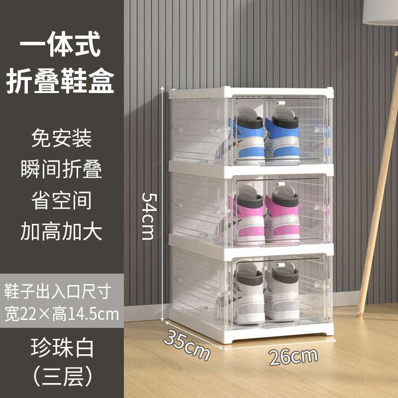 Transparent Foldable Shoe Cabinet