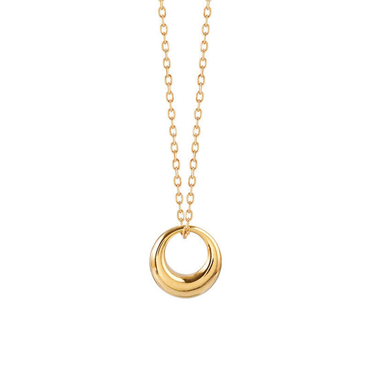 Geometric circle necklace