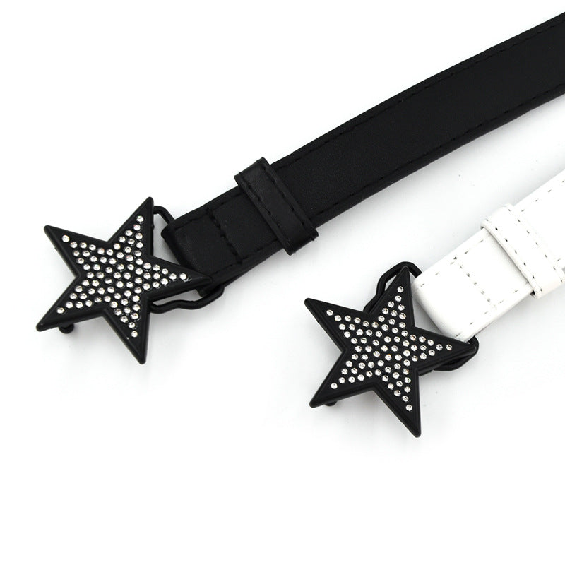 Black Star Rhinestone Belt