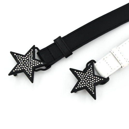 Black Star Rhinestone Belt