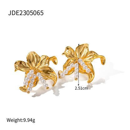 Starfish Pearl Earrings