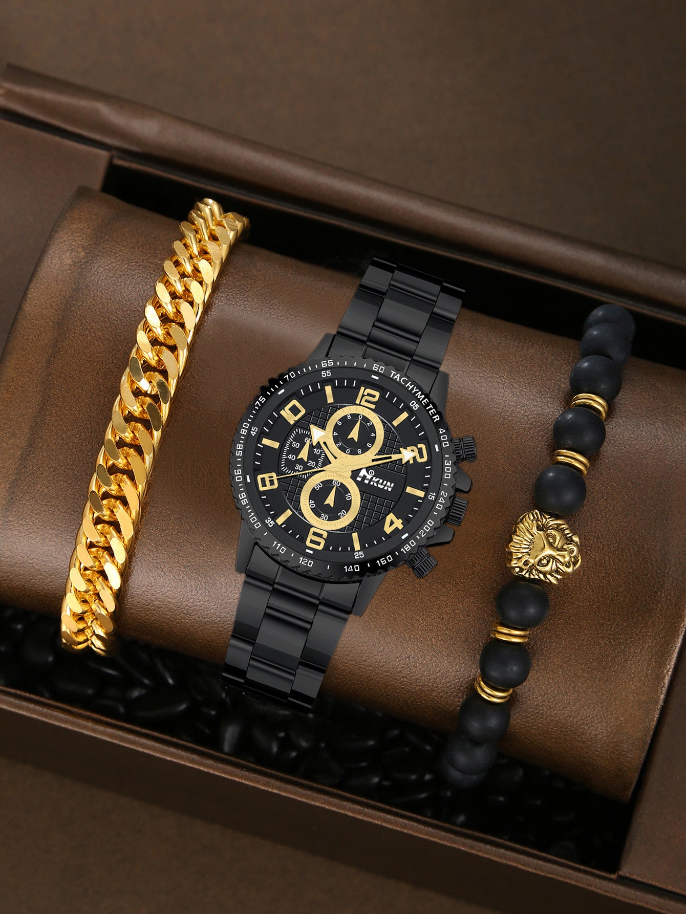 Automatic Mechanical Crown Bracelet Watch Set