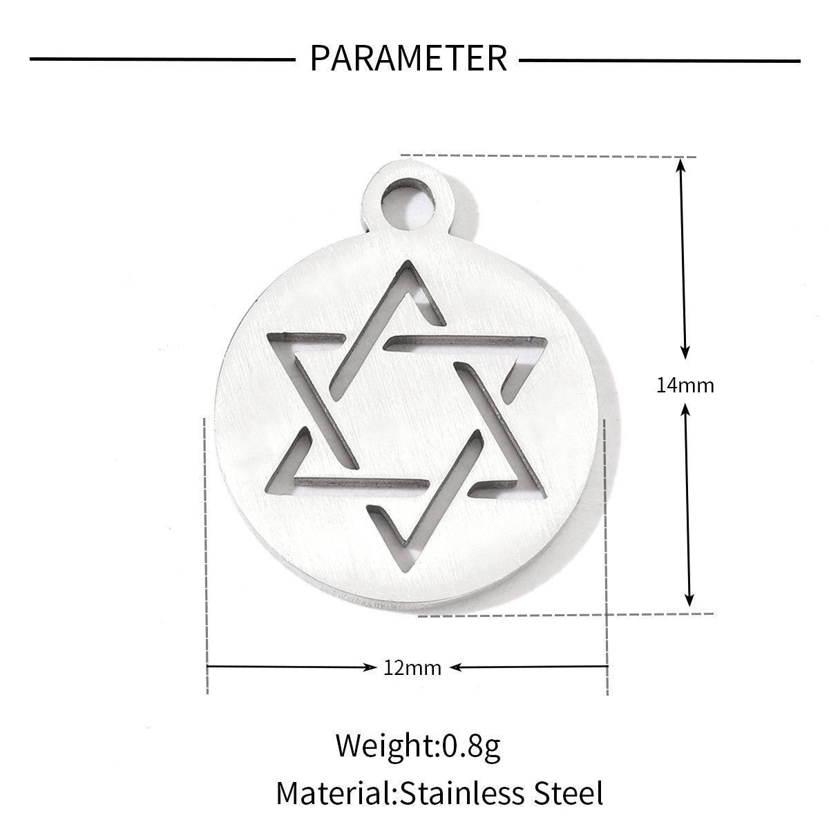 20 pcs/pack love sun titanium steel DIY jewelry pendant