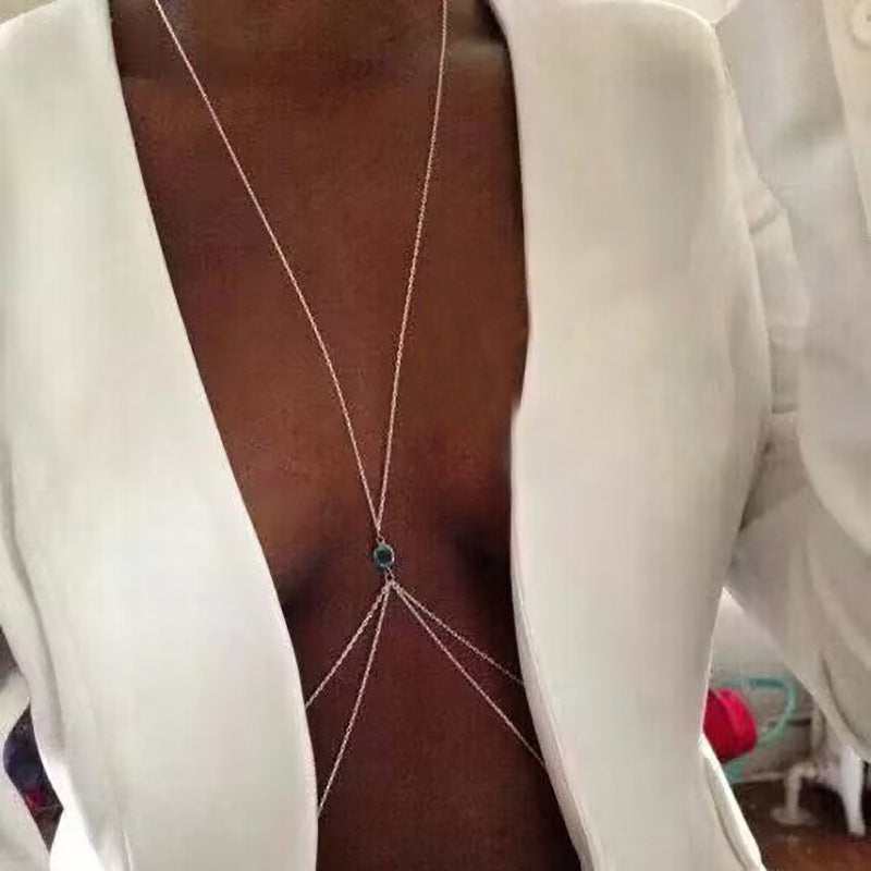 Creative body chain necklace