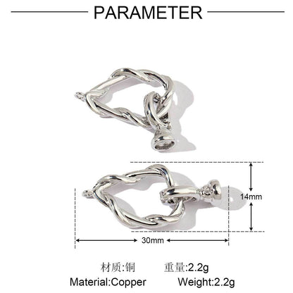 Tulip copper zircon detachable universal buckle connection buckle