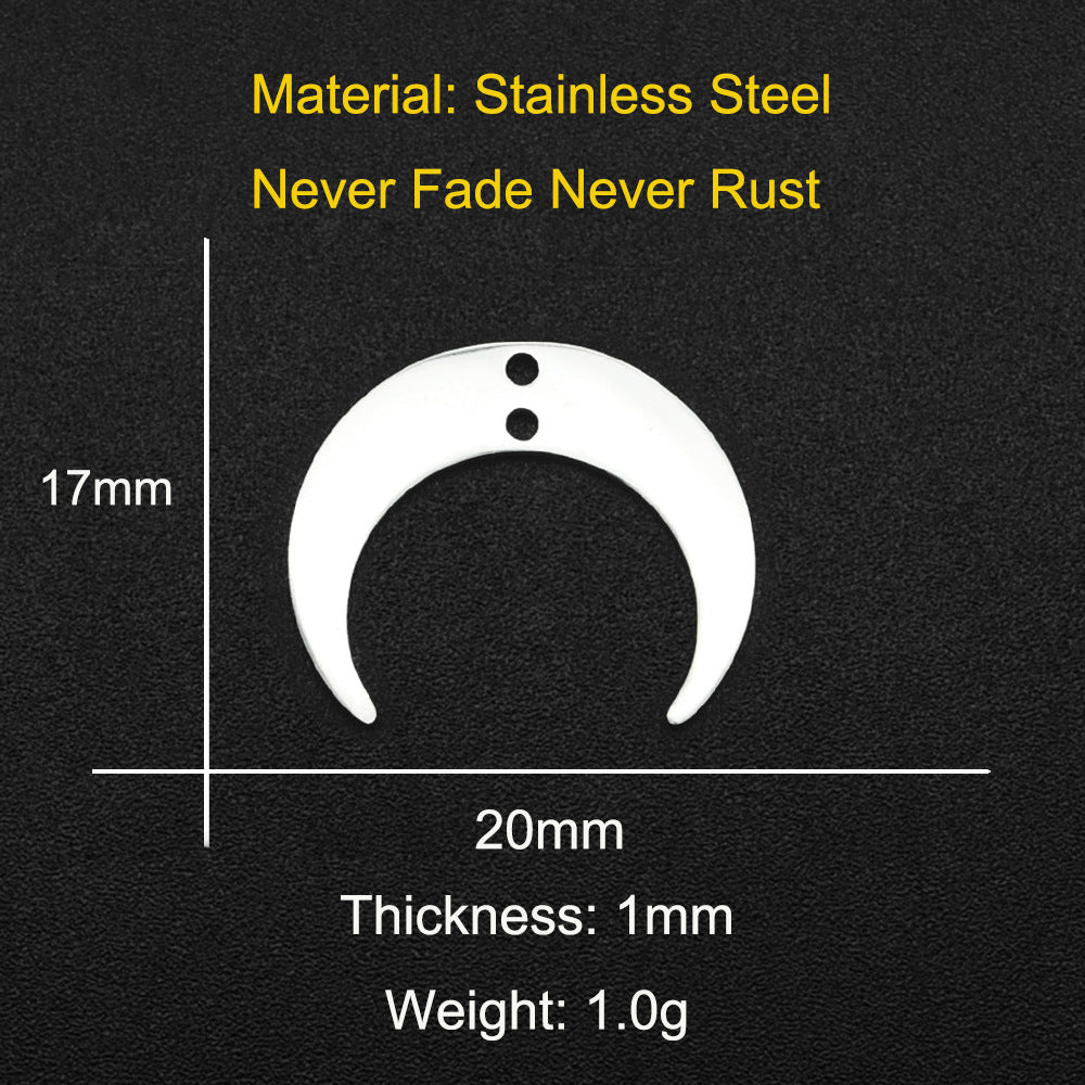 5 pcs/pack Pentagram DIY stainless steel geometric pendant