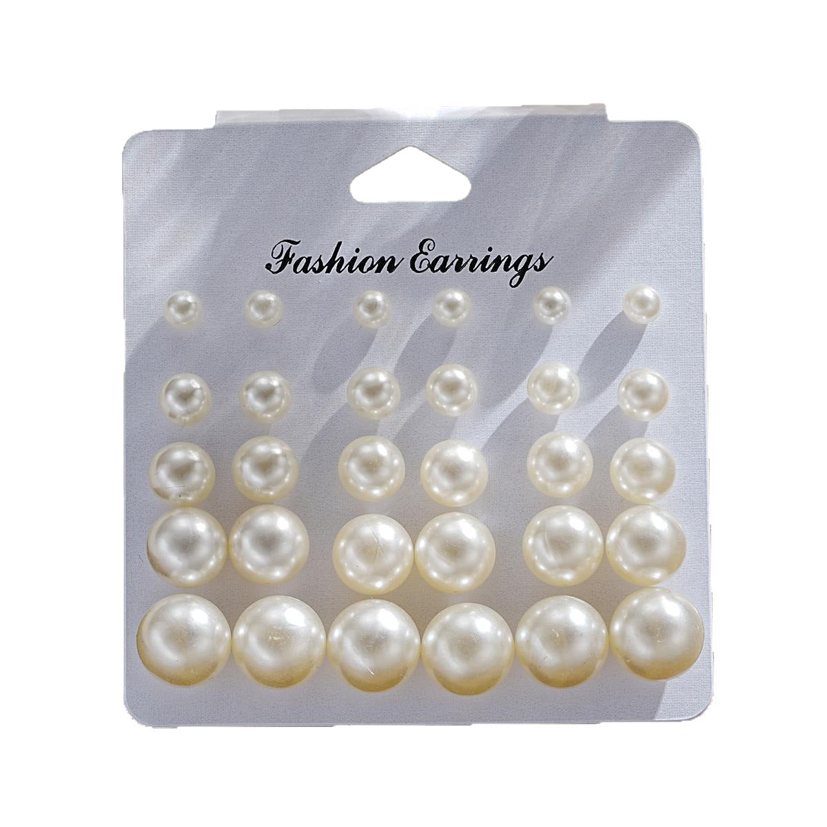 Retro Imitation Pearl Stud Earring Set (15 Pairs)