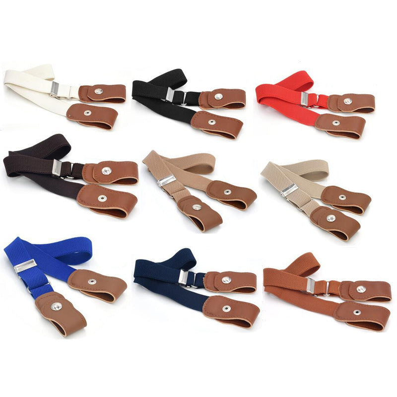 Elastic belt monochrome belt