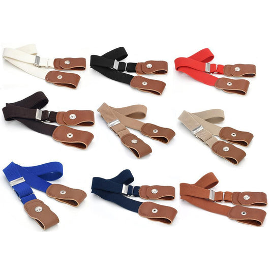 Elastic belt monochrome belt