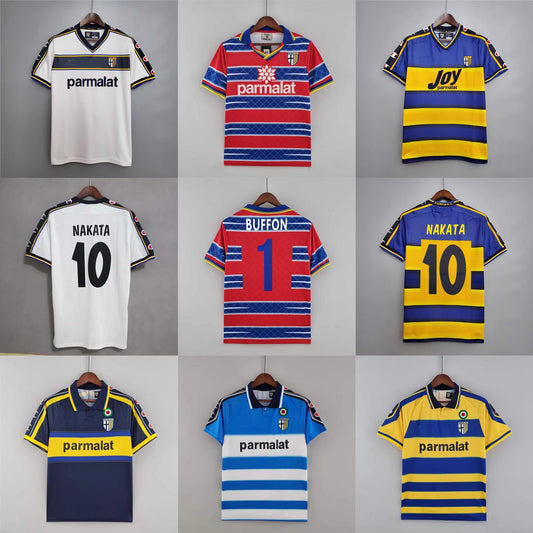 Camiseta de fútbol retro de Parma Zola Crespo Nakata 